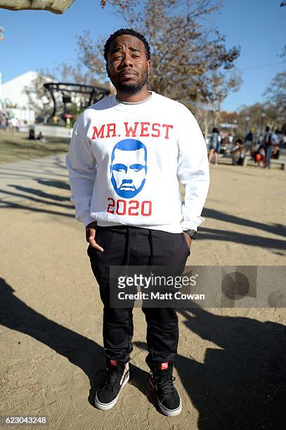 Festival goer is seen during day two of Tyler, the Creator's 5th Annual Camp Flog Gnaw Carnival at Exposition Park on November 13, 2016 in Los...