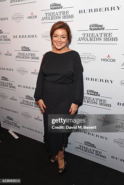Sheridan Smith poses in front of the winners boards at The 62nd London Evening Standard Theatre Awards, recognising excellence from across the world...