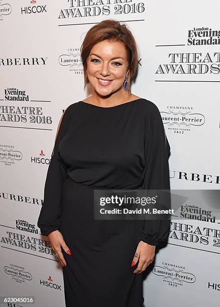 Sheridan Smith poses in front of the winners boards at The 62nd London Evening Standard Theatre Awards, recognising excellence from across the world...