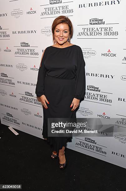 Sheridan Smith poses in front of the winners boards at The 62nd London Evening Standard Theatre Awards, recognising excellence from across the world...