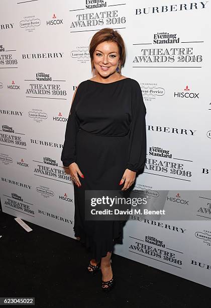 Sheridan Smith poses in front of the winners boards at The 62nd London Evening Standard Theatre Awards, recognising excellence from across the world...