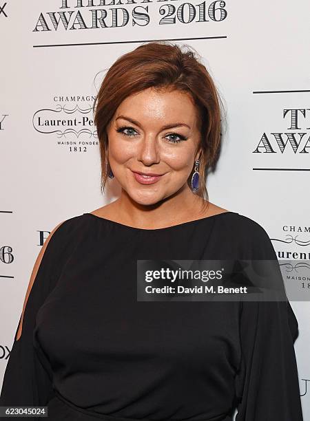 Sheridan Smith poses in front of the winners boards at The 62nd London Evening Standard Theatre Awards, recognising excellence from across the world...