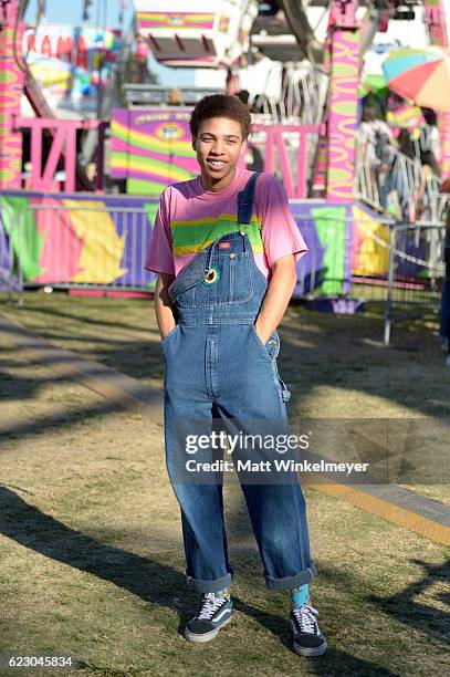 Festival goer wearing Golf is seen during day two of Tyler, the Creator's 5th Annual Camp Flog Gnaw Carnival at Exposition Park on November 13, 2016...