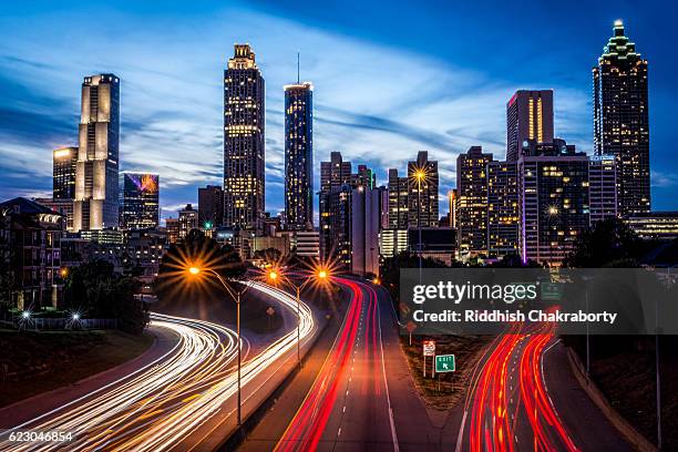 atlanta skyline - atlanta stock-fotos und bilder