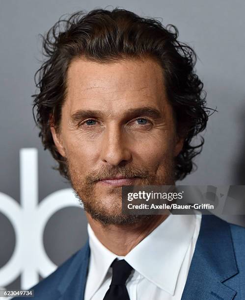 Actor Matthew McConaughey arrives at the 20th Annual Hollywood Film Awards at the Beverly Hilton Hotel on November 6, 2016 in Los Angeles, California.