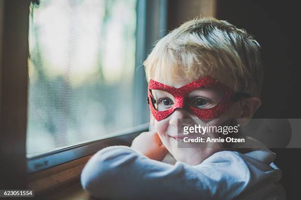 Super Boy By Window