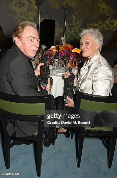 Lord Andrew Lloyd Webber and Glenn Close attend the 62nd London Evening Standard Theatre Awards, recognising excellence from across the world of...