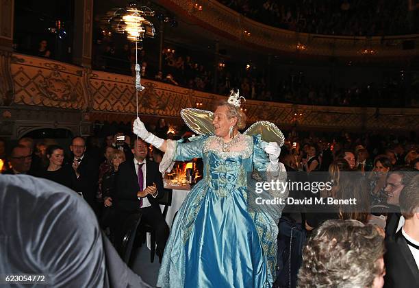 Sir Ian McKellen performs at the 62nd London Evening Standard Theatre Awards, recognising excellence from across the world of theatre and beyond, at...