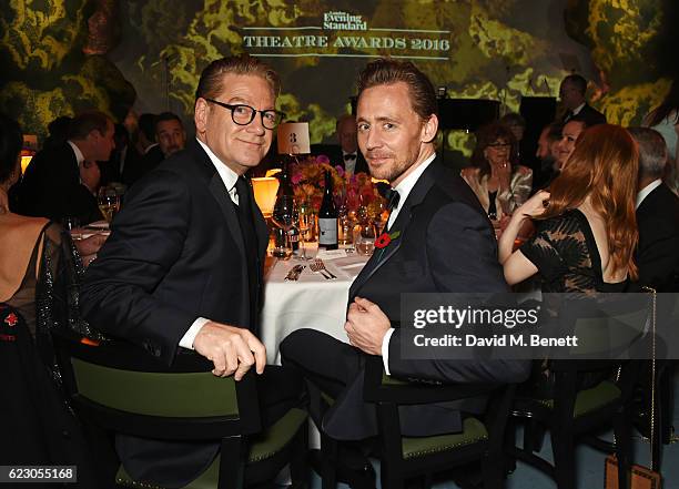 Sir Kenneth Branagh and Tom Hiddleston attend the 62nd London Evening Standard Theatre Awards, recognising excellence from across the world of...