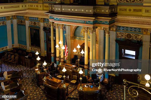 senado câmara de michigan, lansing - lansing - fotografias e filmes do acervo