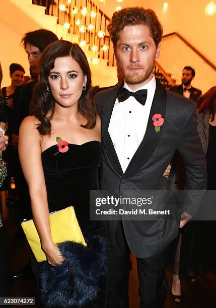 Phoebe Fox and Kyle Soller attend a cocktail reception at The 62nd London Evening Standard Theatre Awards, recognising excellence from across the...