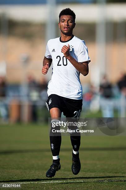 Timothy Tillman of Germany runs during the U18 international friendly match between Ireland and Germany on November 13, 2016 in Salou, Spain.