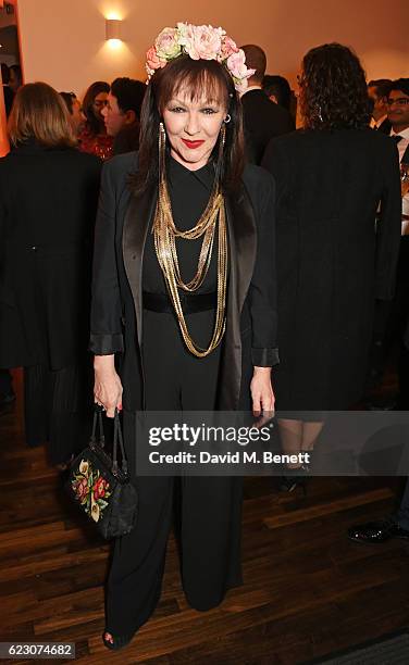 Frances Barber attends a cocktail reception at The 62nd London Evening Standard Theatre Awards, recognising excellence from across the world of...