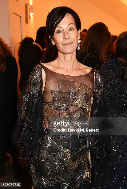 Lady Amanda Harlech attends a cocktail reception at The 62nd London Evening Standard Theatre Awards, recognising excellence from across the world of...