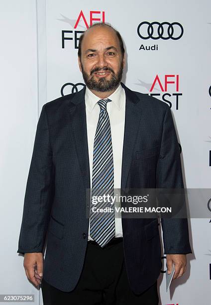 Screenwriter David Birke attends the premiere of the AFI Tribute to Isabelle Huppert and the gala Screening of "Elle" in Hollywood, California, on...