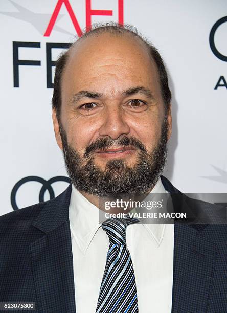 Screenwriter David Birke attends the premiere of the AFI Tribute to Isabelle Huppert and the gala Screening of "Elle" in Hollywood, California, on...