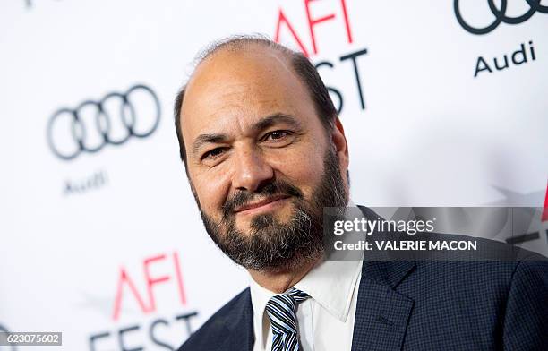 Screenwriter David Birke attends the premiere of the AFI Tribute to Isabelle Huppert and the Gala Screening of "Elle" in Hollywood, California, on...