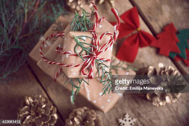 christmas boxes - macedonia country stock pictures, royalty-free photos & images