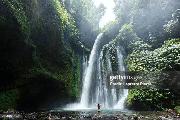 tiu kelep waterfall - 滝 ストックフォトと画像