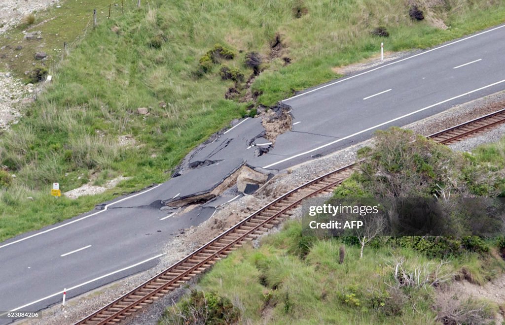 TOPSHOT-NZEALAND-EARTHQUAKE