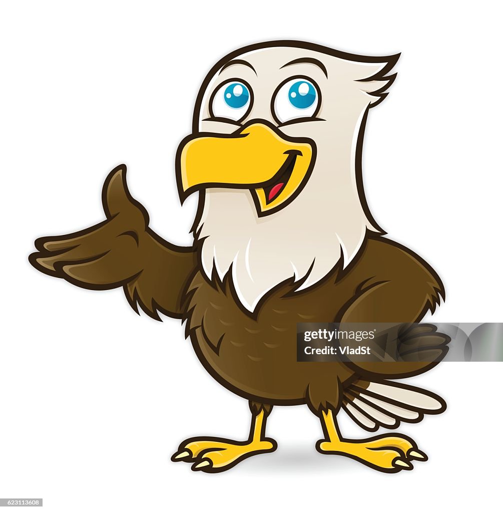 Bald Eagle Bird Cartoon Character Mascot High-Res Vector Graphic - Getty  Images