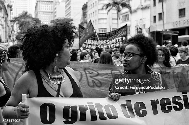 manifestação do gay mulheres - política - fotografias e filmes do acervo