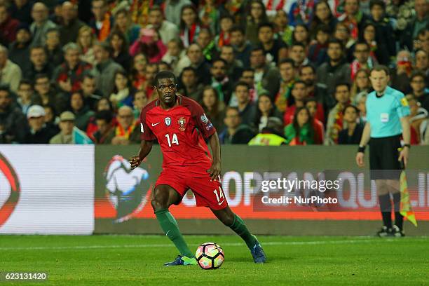 Portugals midfielder William Carvalho during the 2018 FIFA World Cup Qualifiers matches between Portugal and Latvia in Municipal Algarve Stadium on...