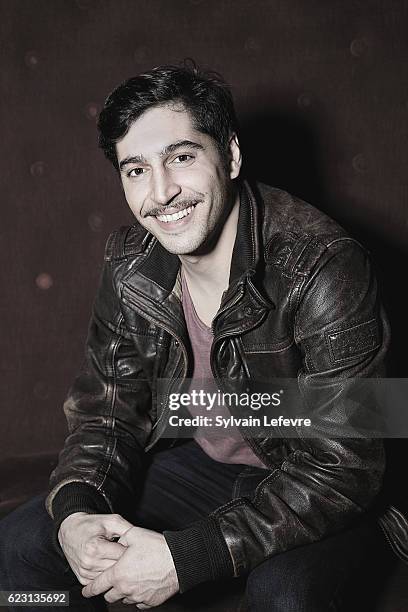 Actor Sebastien Houbani is photographed for Self Assignment on October 4, 2016 in Namur, Belgium.