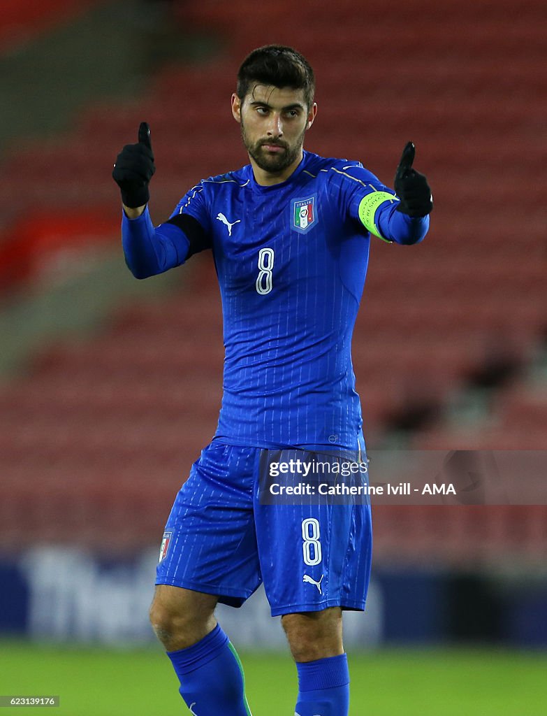 Marco Benassi Marco Benassi of Italy U21 during the U21 International Friendly ...