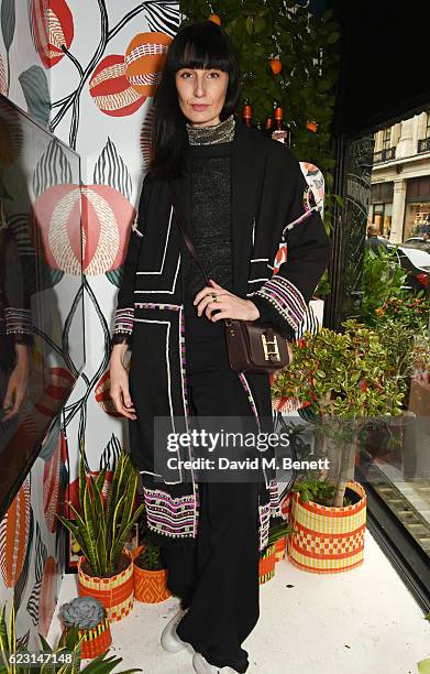 Erin O'Connor takes part in the Cointreau project at Liberty London on November 14, 2016 in London, England.
