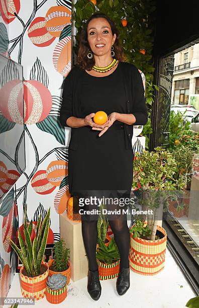 Naziha Mestaoui takes part in the Cointreau project at Liberty London on November 14, 2016 in London, England.