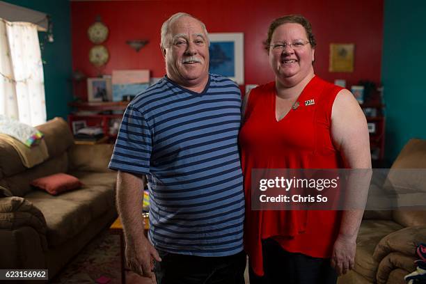 School care taker Leo McKenna and his partner Diane Davis, a retired school teacher in their home. Both Diane Davis and another Gander resident,...
