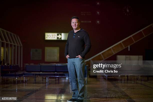 Texas businessman Kevin Tuerff in the secured area of the International Arrivals hall of Gander airport in Newfoundland. Though no regularly...