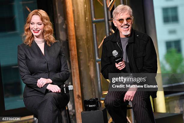 Christina Hendricks and Billy Bob Thornton attend The Build Series Presents Billy Bob Thornton, Christina Hendricks, Brett Kelly, Tony Cox, Mark...