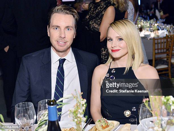 Actors Dax Shepard and Kristen Bell attend the Fifth Annual Baby2Baby Gala, Presented By John Paul Mitchell Systems at 3LABS on November 12, 2016 in...