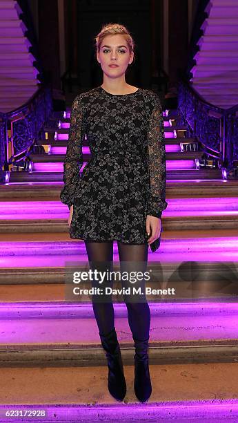 Amber Anderson attends Stuart Weitzman's private VIP dinner at Royal Academy of Arts to celebrate opening of it's London flagship boutique on...