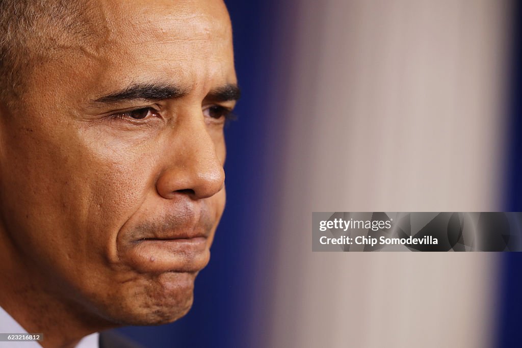 President Obama Holds Press Conference At The White House