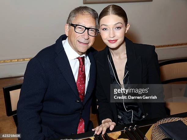 Stuart Weitzman and Gigi Hadid host a private dinner to celebrate the opening of the Stuart Weitzman London Flagship Store, at the Royal Academy of...