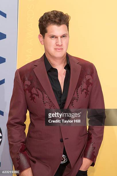 Singer-songwriter Jon Pardi attends the 50th annual CMA Awards at the Bridgestone Arena on November 2, 2016 in Nashville, Tennessee.