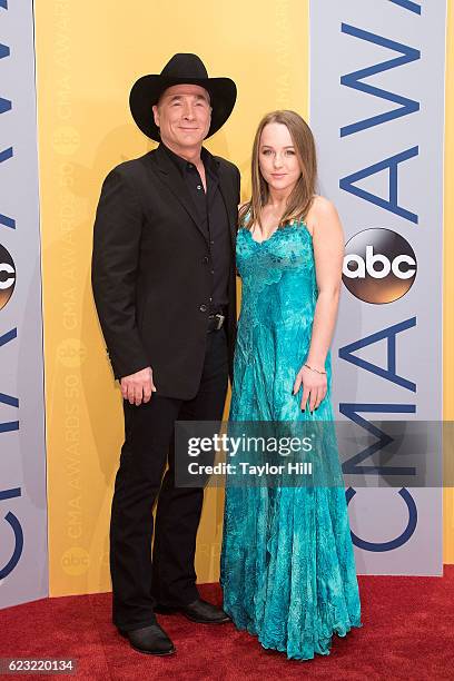 Singer-songwriter Clint Black attends the 50th annual CMA Awards at the Bridgestone Arena on November 2, 2016 in Nashville, Tennessee.