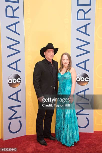 Singer-songwriter Clint Black attends the 50th annual CMA Awards at the Bridgestone Arena on November 2, 2016 in Nashville, Tennessee.