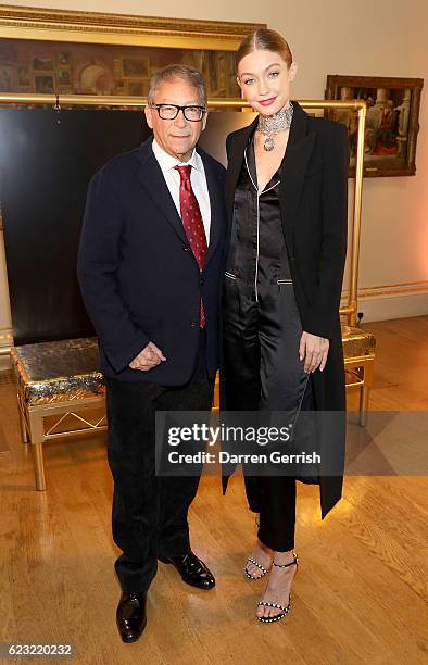 Stuart Weitzman and Gigi Hadid attend a private dinner hosted by Stuart Weitzman and Gigi Hadid, to celebrate the opening of the Stuart Weitzman...