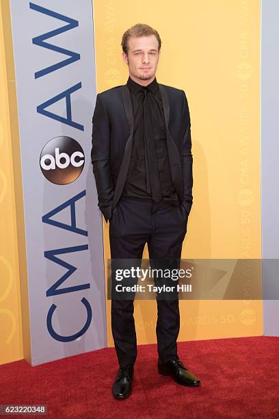 Tucker Beathard attends the 50th annual CMA Awards at the Bridgestone Arena on November 2, 2016 in Nashville, Tennessee.