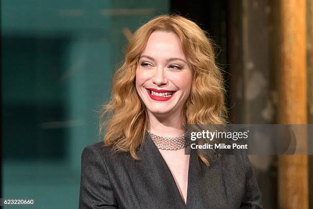 Christina Hendricks attends The Build Series to discuss "Bad Santa 2" at AOL HQ on November 14, 2016 in New York City.