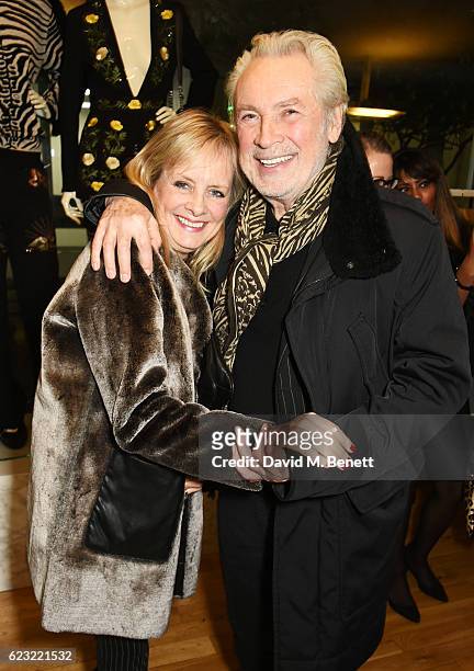 Twiggy and Leigh Lawson attend the 2016 Kering Talk at the London College of Fashion on November 14, 2016 in London, England.