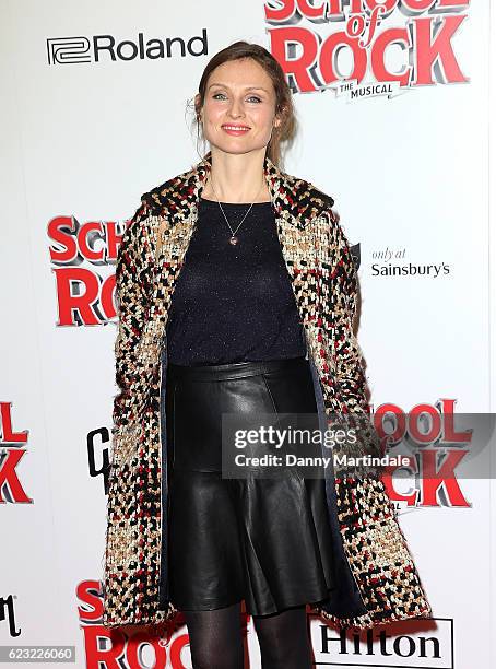 Sophie Ellis-Bextor attends the opening night of 'School Of Rock The Musical' at The New London Theatre, Drury Lane on November 14, 2016 in London,...