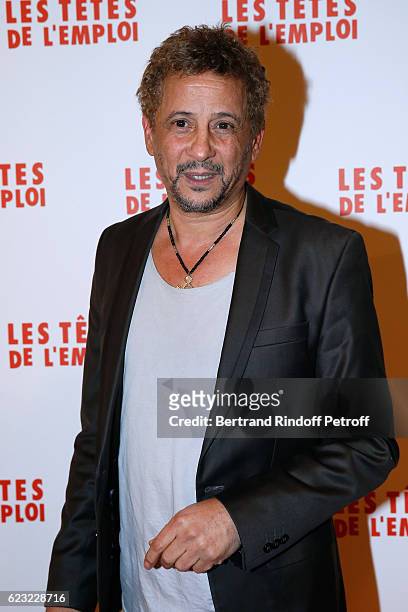 Actor Abel Jafri attends "Les Tetes de l''Emploi" Paris Premiere at Cinema Gaumont Opera Capucines on November 14, 2016 in Paris, France.