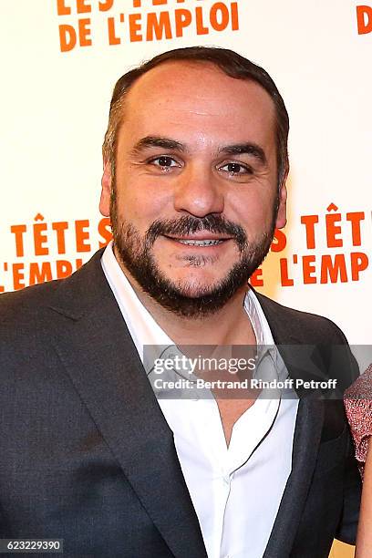 Actor of the movie, Francois-Xavier Demaison attends "Les Tetes de l''Emploi" Paris Premiere at Cinema Gaumont Opera Capucines on November 14, 2016...