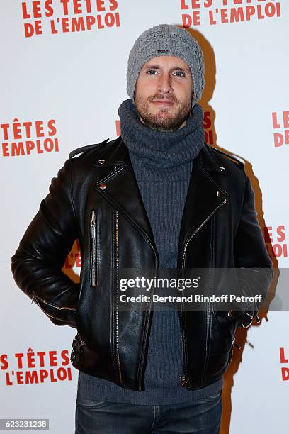 Actor Philippe Lacheau attends "Les Tetes de l''Emploi" Paris Premiere at Cinema Gaumont Opera Capucines on November 14, 2016 in Paris, France.