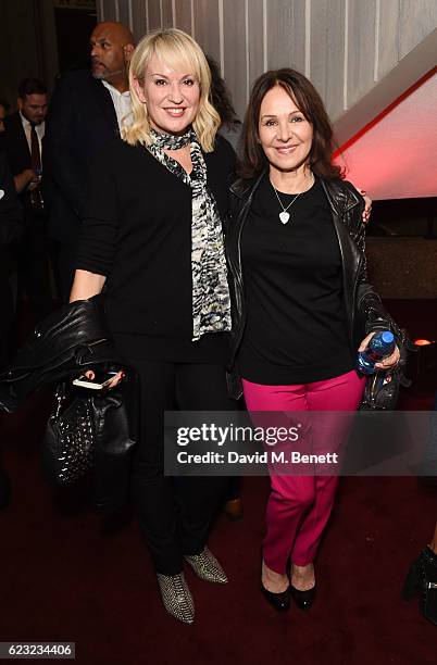 Nicki Chapman and Arlene Phillips attend the press night performance of "School Of Rock: The Musical" at The New London Theatre, Drury Lane, on...